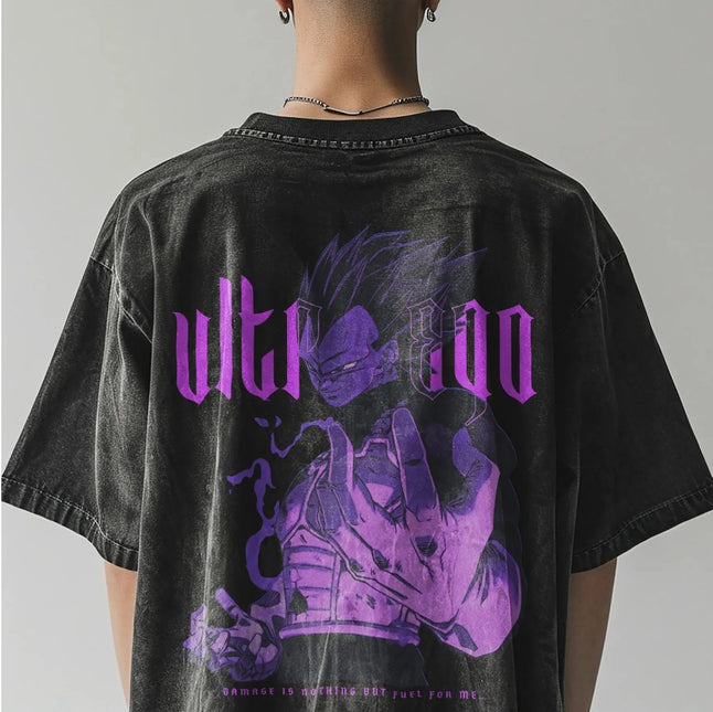 Vegeta Ultra Ego Oversized Tee inspired by Dragon Ball